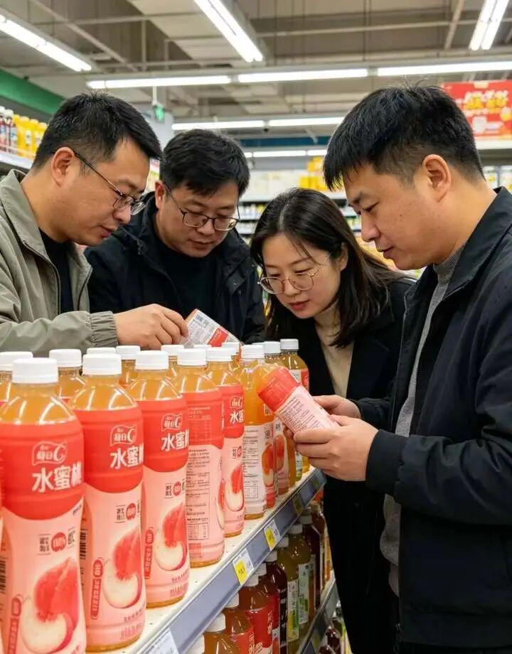 某品牌旗下的“每日C水蜜桃水果饮品”，最近因为宣传和实物之间的“神仙差距”，成功