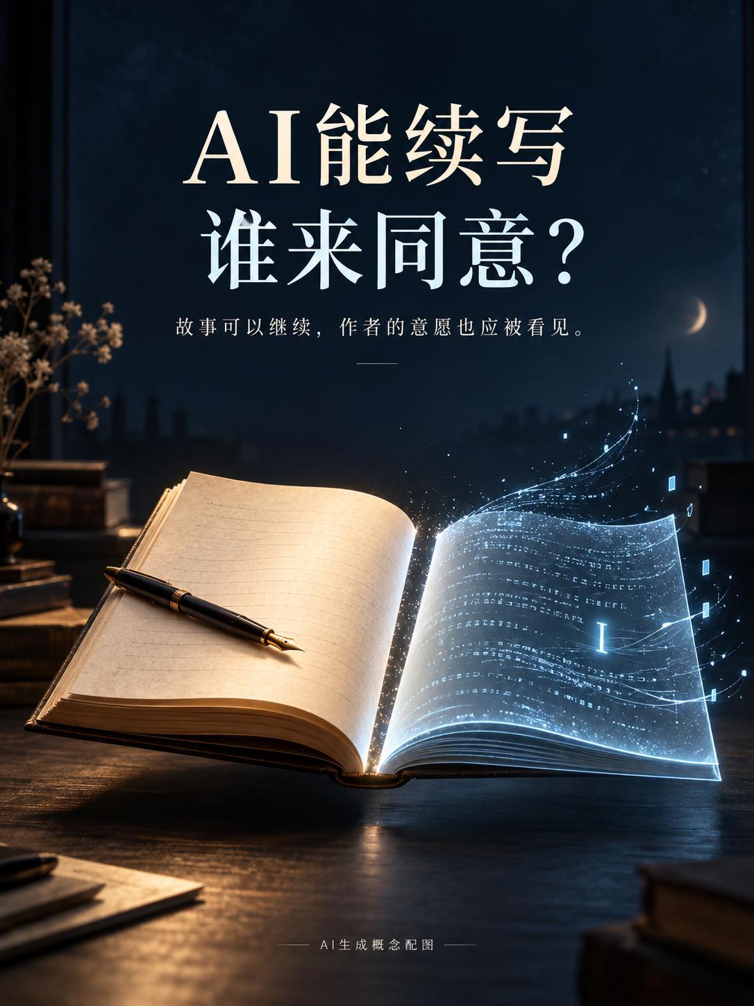 “可以用AI续写吗？”这句话里，我最在意的是那个“可以”。退坑两年被问能否AI续