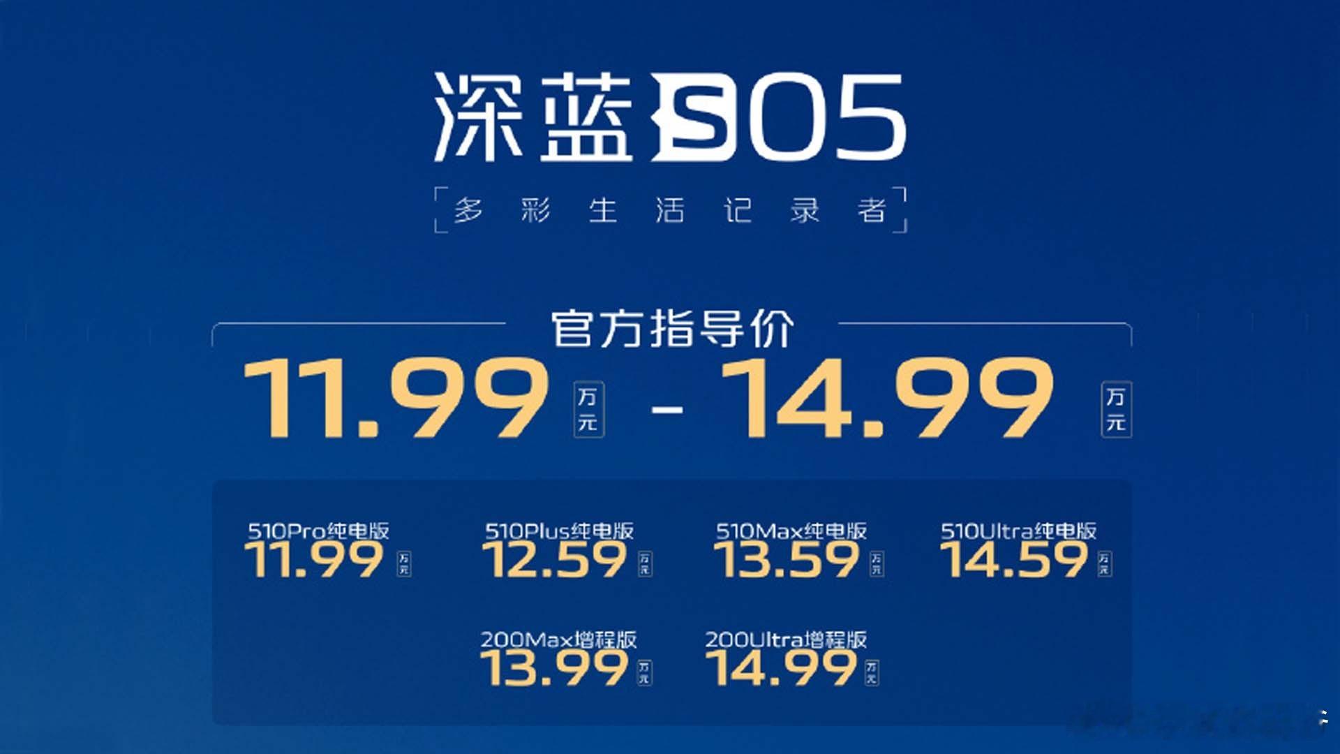 #深蓝承诺交付超期全额赔付##深蓝S05上市11.99万元起#10月21日,深蓝