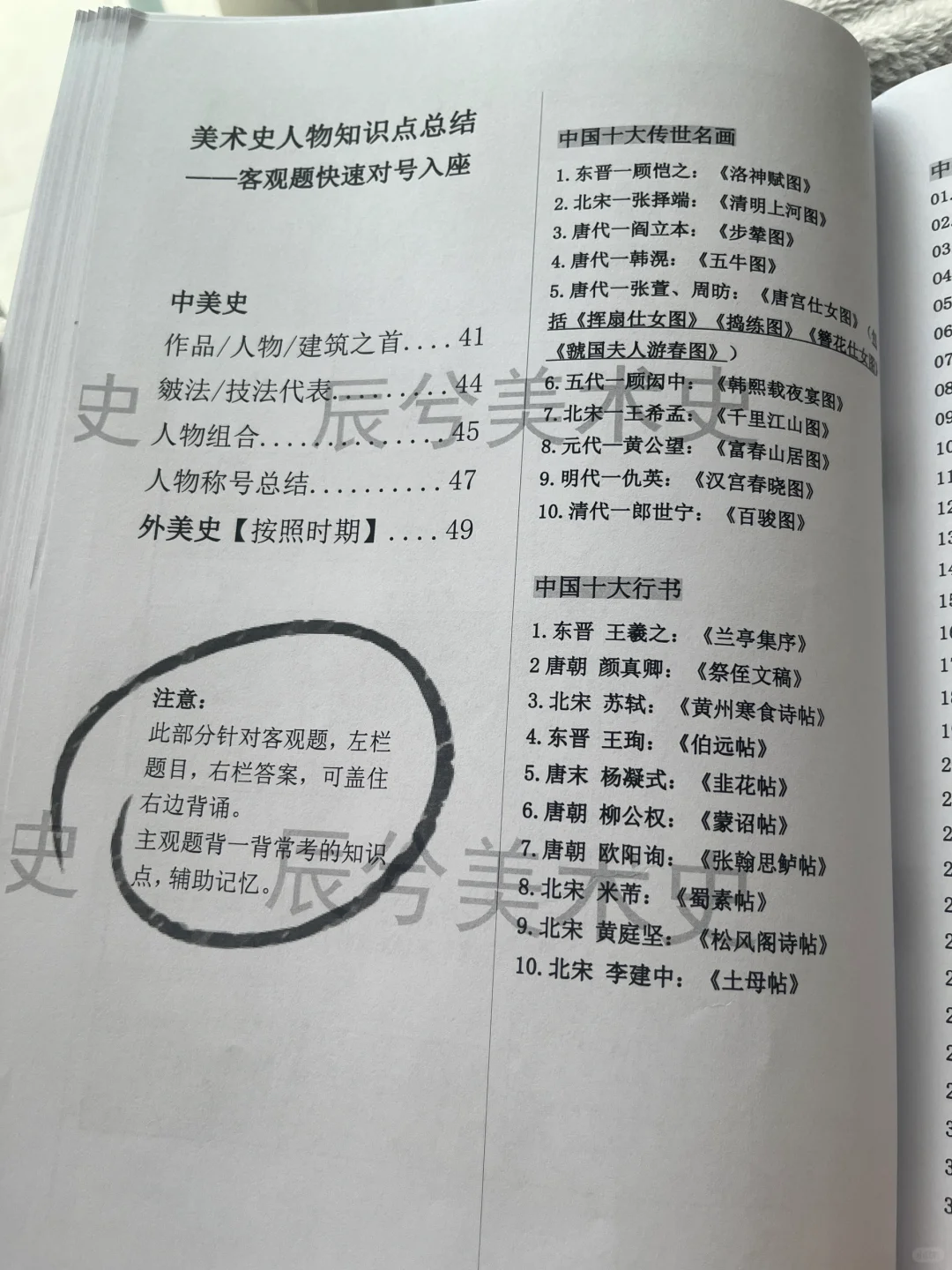 客观题人物也总结好了