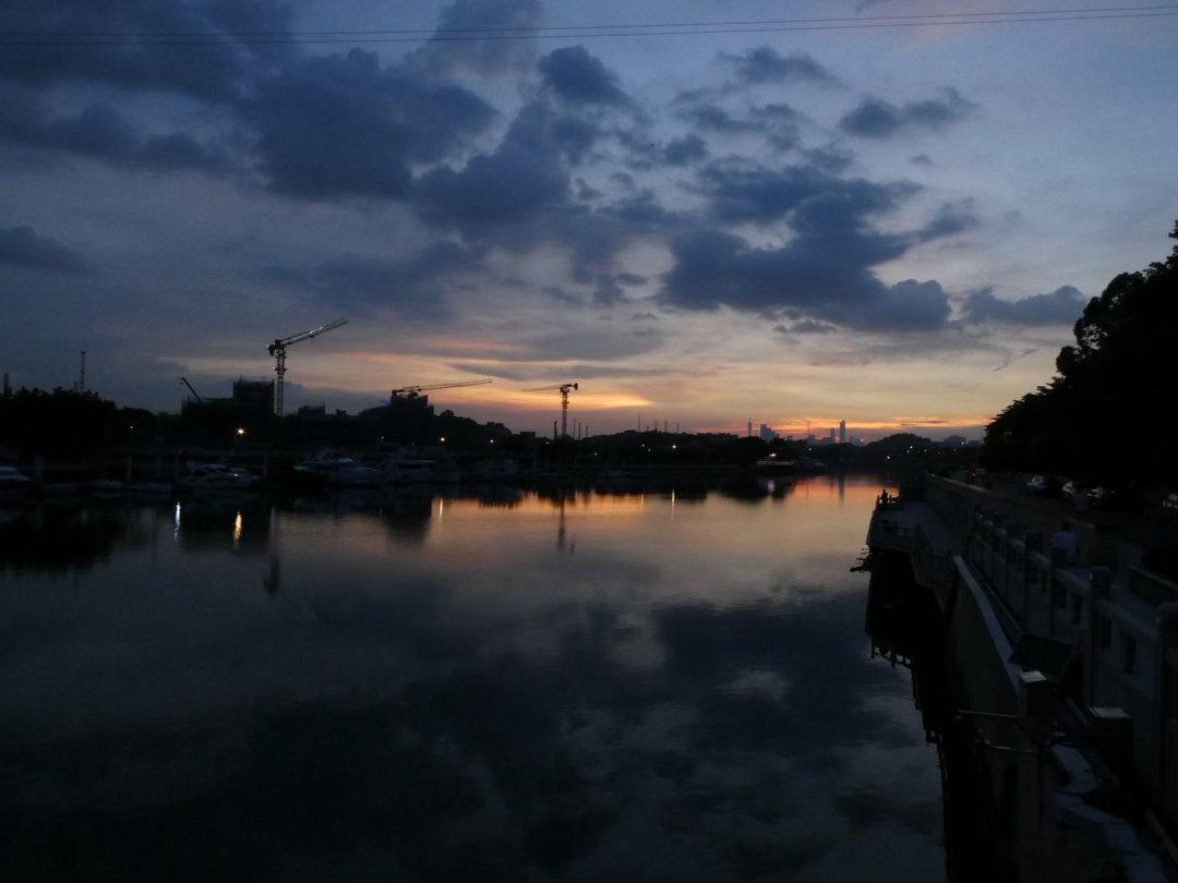 广州长洲岛的浪漫之夜夕阳朝霞[超话] 松下ZS99 广州·长洲岛