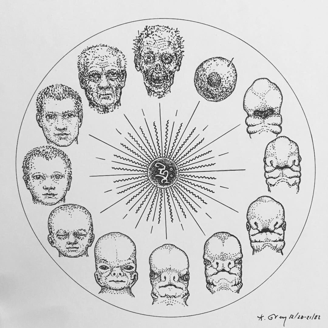 人钟by Alex Grey 