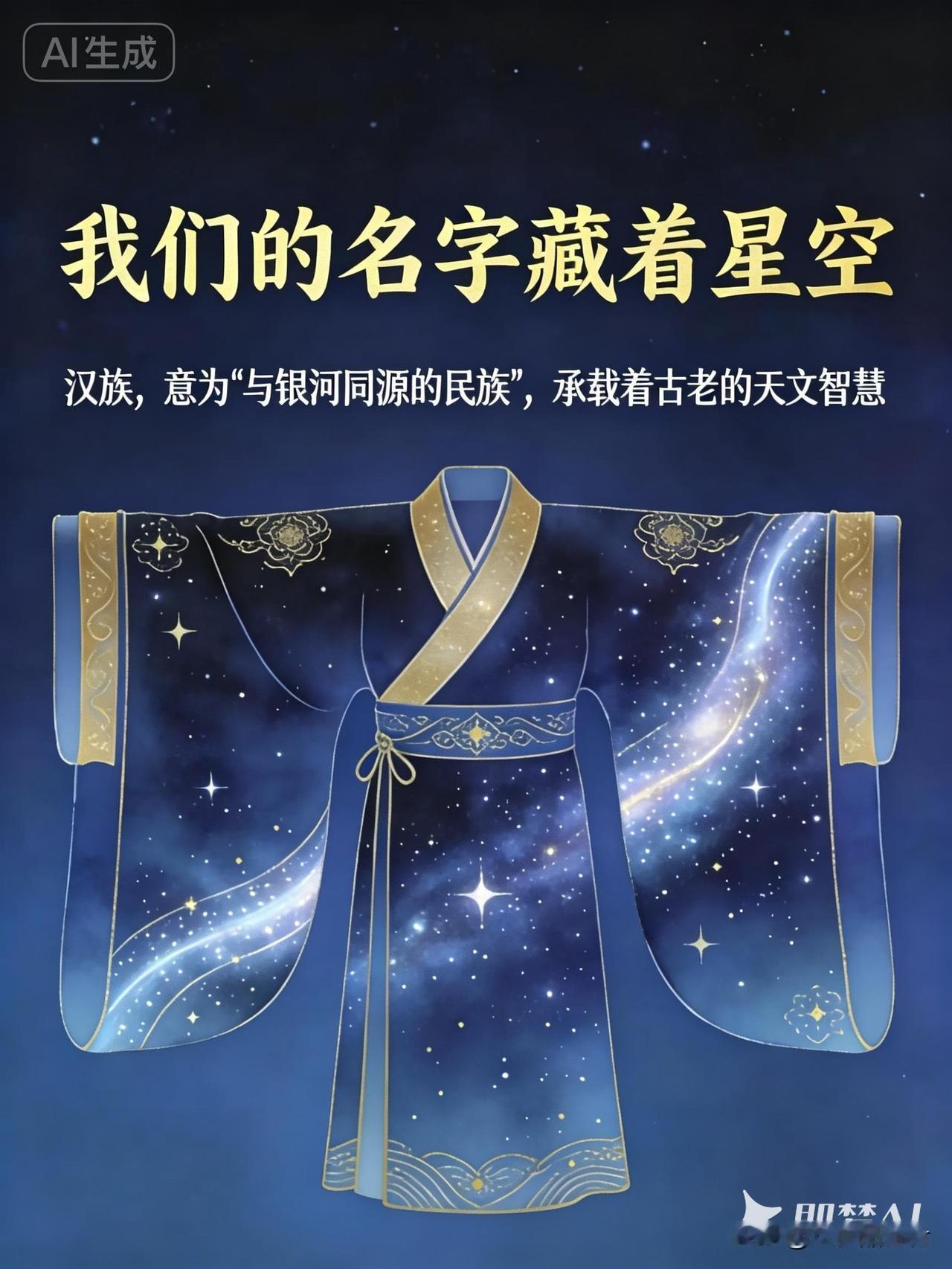 汉服：银河天衣，天人合一
汉服，银河也。它并非一件普通的衣裳，而是古人将浩瀚星空