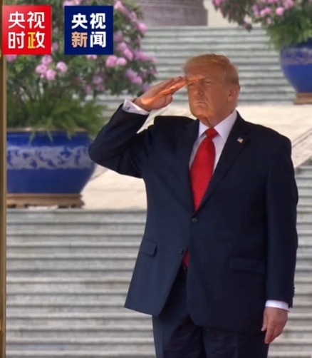 敬礼🫡特朗普访华特朗普访华欢迎仪式