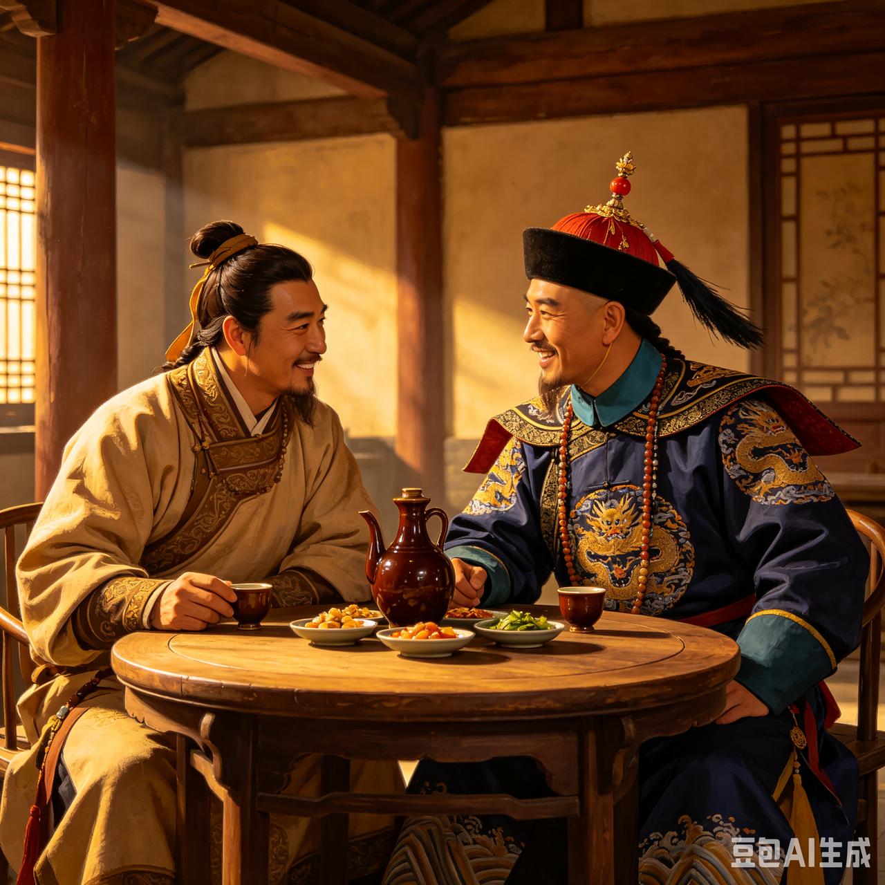 同位不同结局的权臣:    韩德让和多尔衮
 
辽圣宗时期的韩德让与清朝初期的多