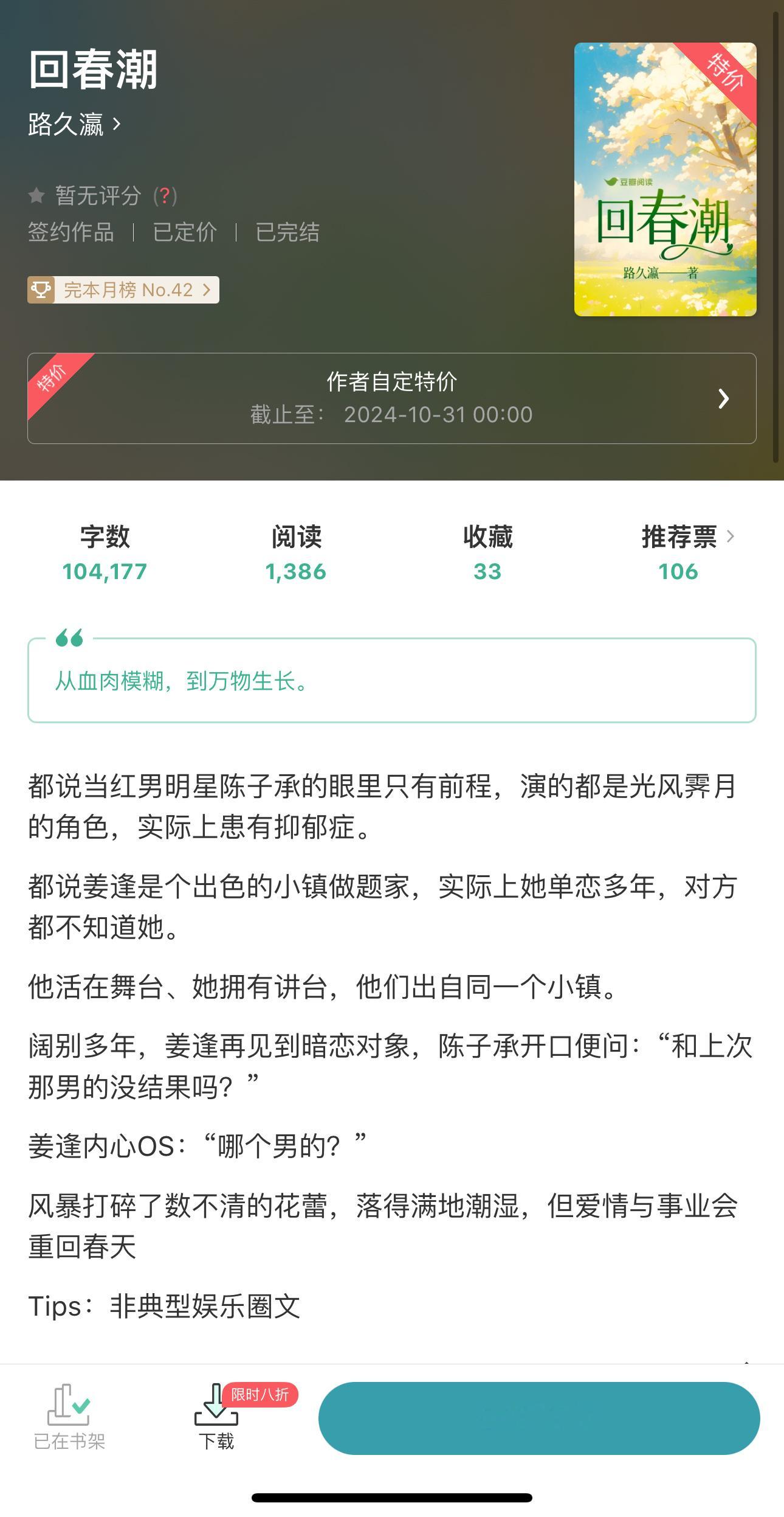 钓系大学女教授 x 落魄男演员非典型娱乐圈文／暗恋／久别重逢／熟男熟女《回春潮》