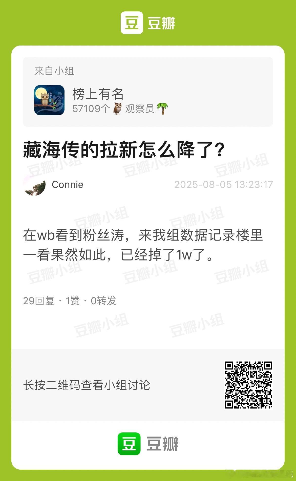 藏海传的拉新怎么降了？根据我组观察观察：正常现象。新剧在冲榜，数据就会有浮动。有