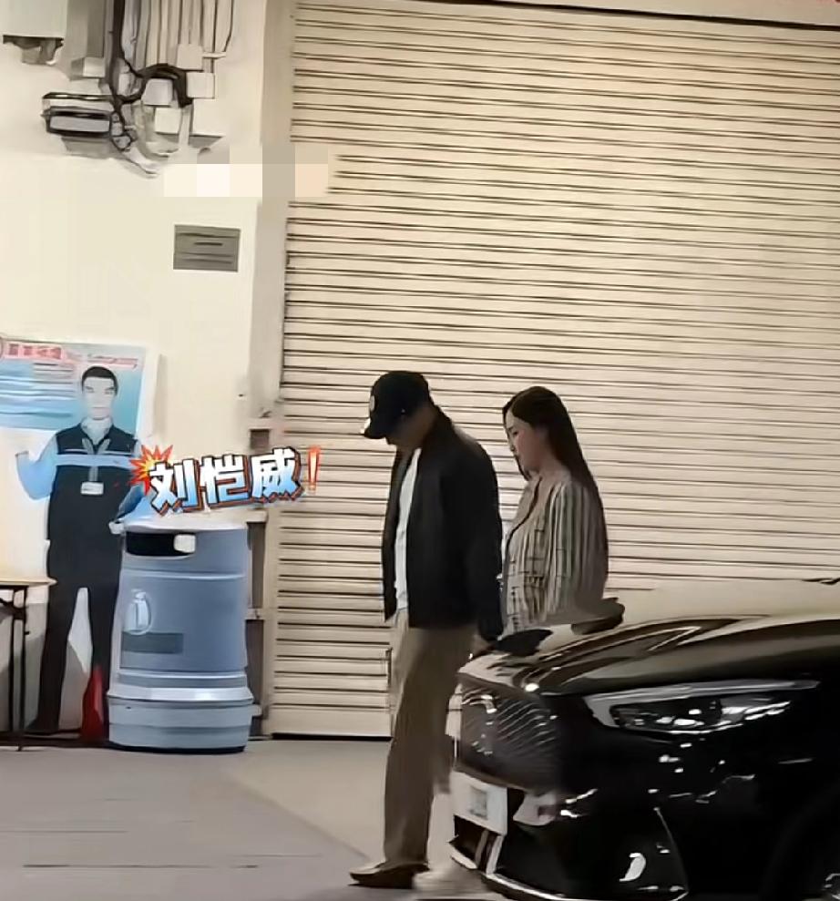 刘恺威牵着新女友，被拍到还大方打招呼

远远看过去还有点像胖一点的杨幂，长发飘飘