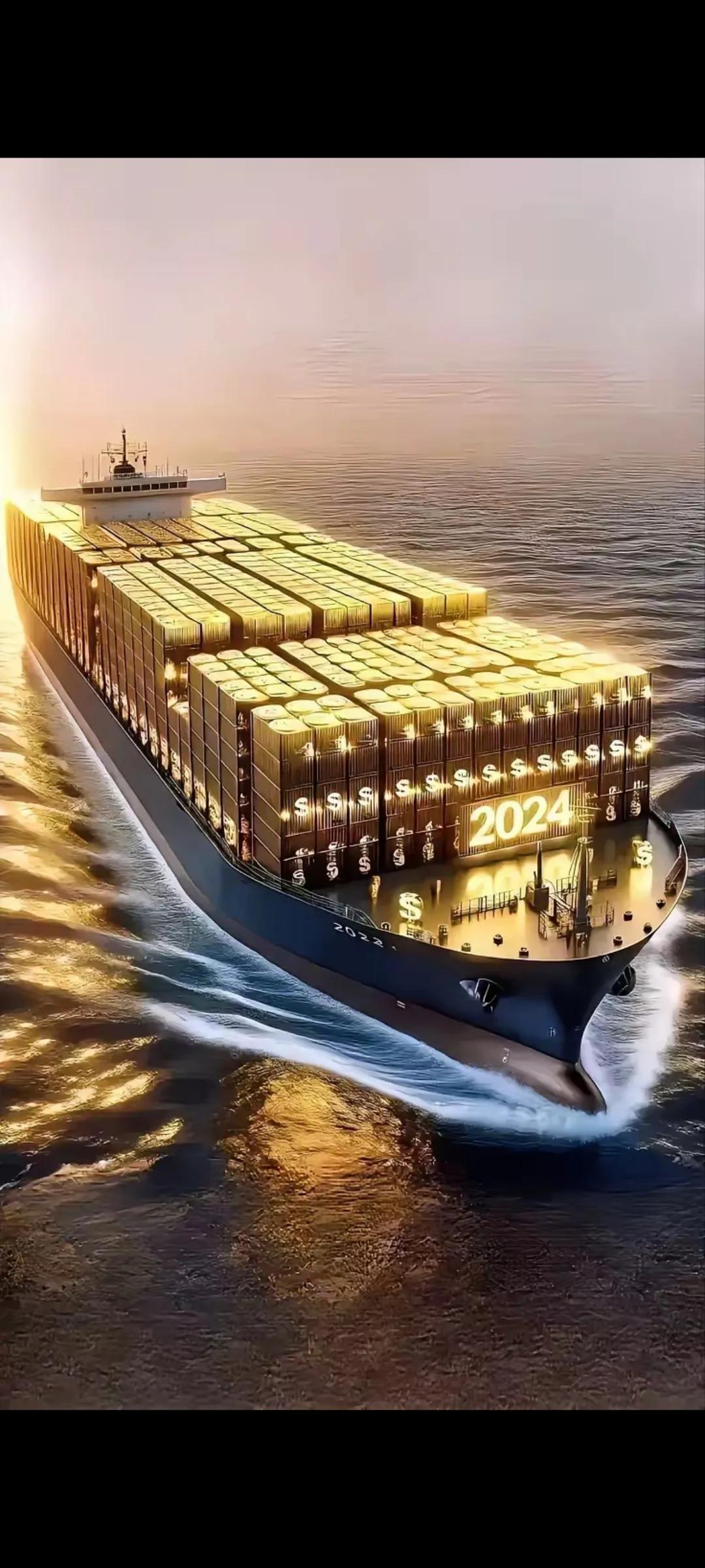 2024年，黄金满载的巨轮驶向未来！💰🚢🌊