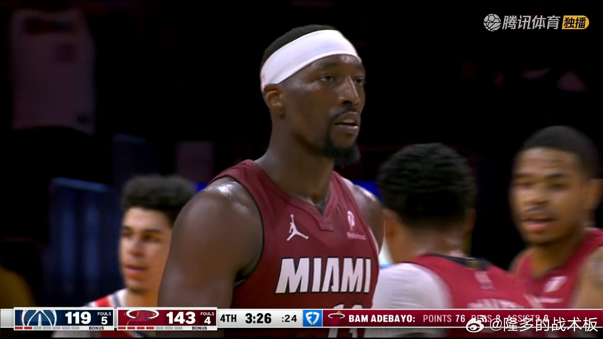 阿德巴约77分！历史第四！第1张伯伦100分，第2科比81，第3张伯伦78分奇才