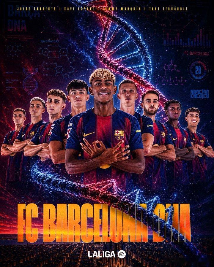红蓝血脉 向上生长🧬新一代的年轻人们正在书写巴萨的全新未来❤️💙LALIGA