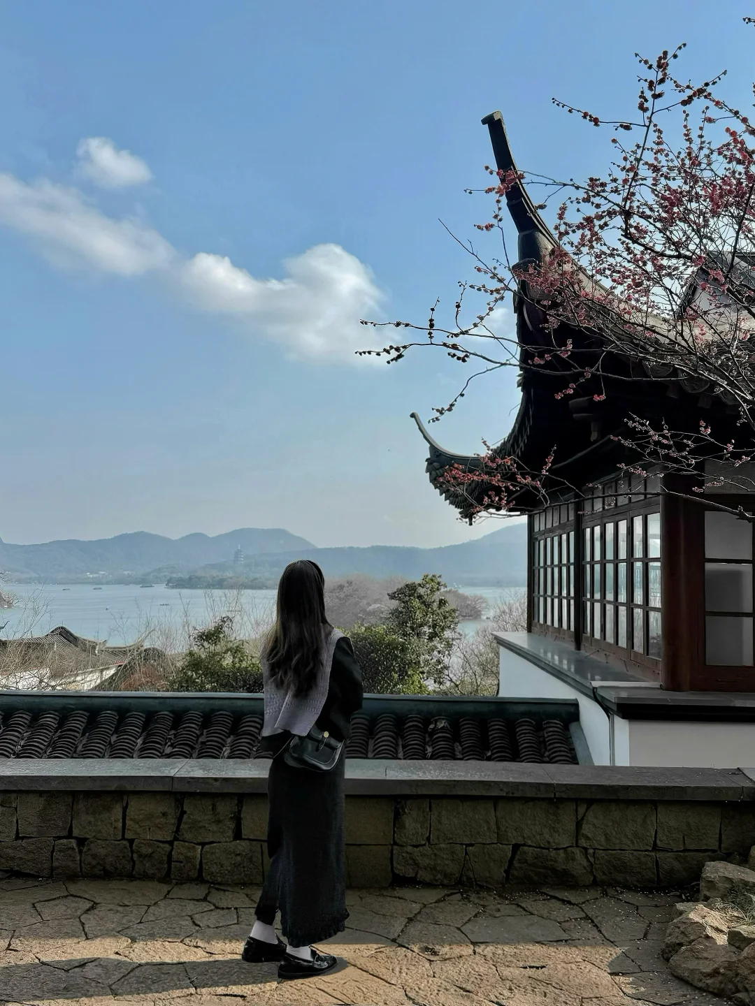 不在京都在杭州❗️西湖边的梅花小院好美
