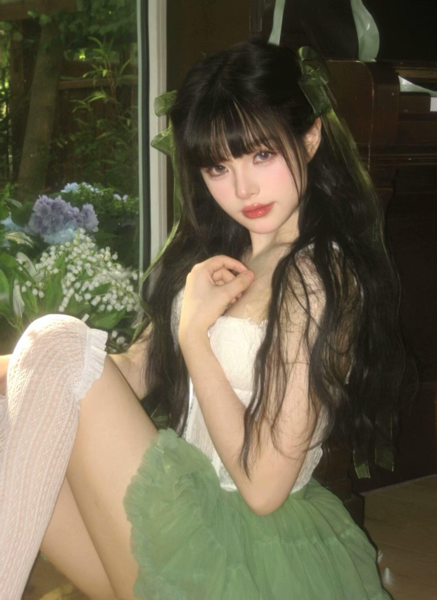 甜妹 氧气 拍照