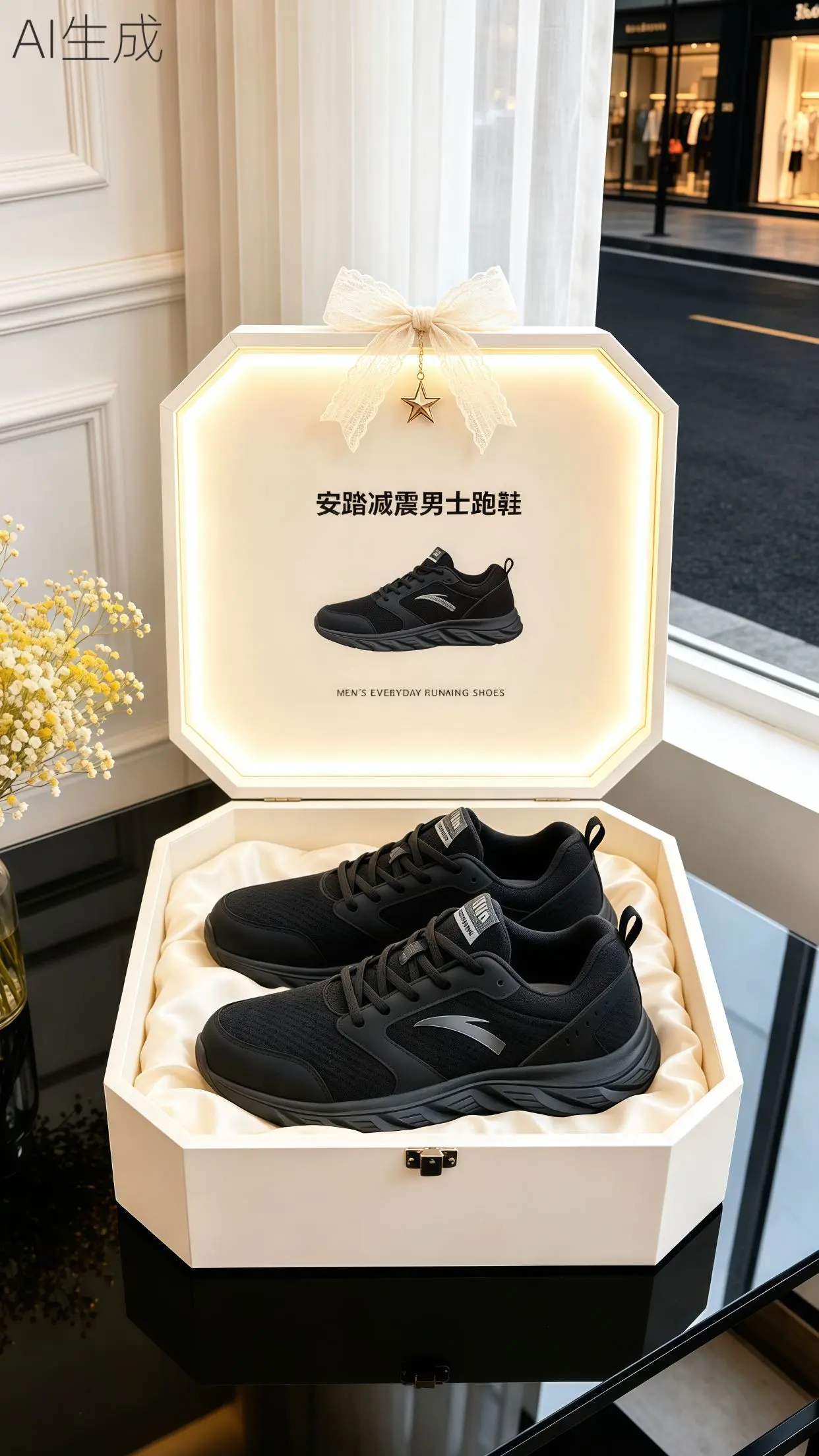 送男朋友的惊喜 送老公礼物惊喜 安踏减震轻质跑鞋
