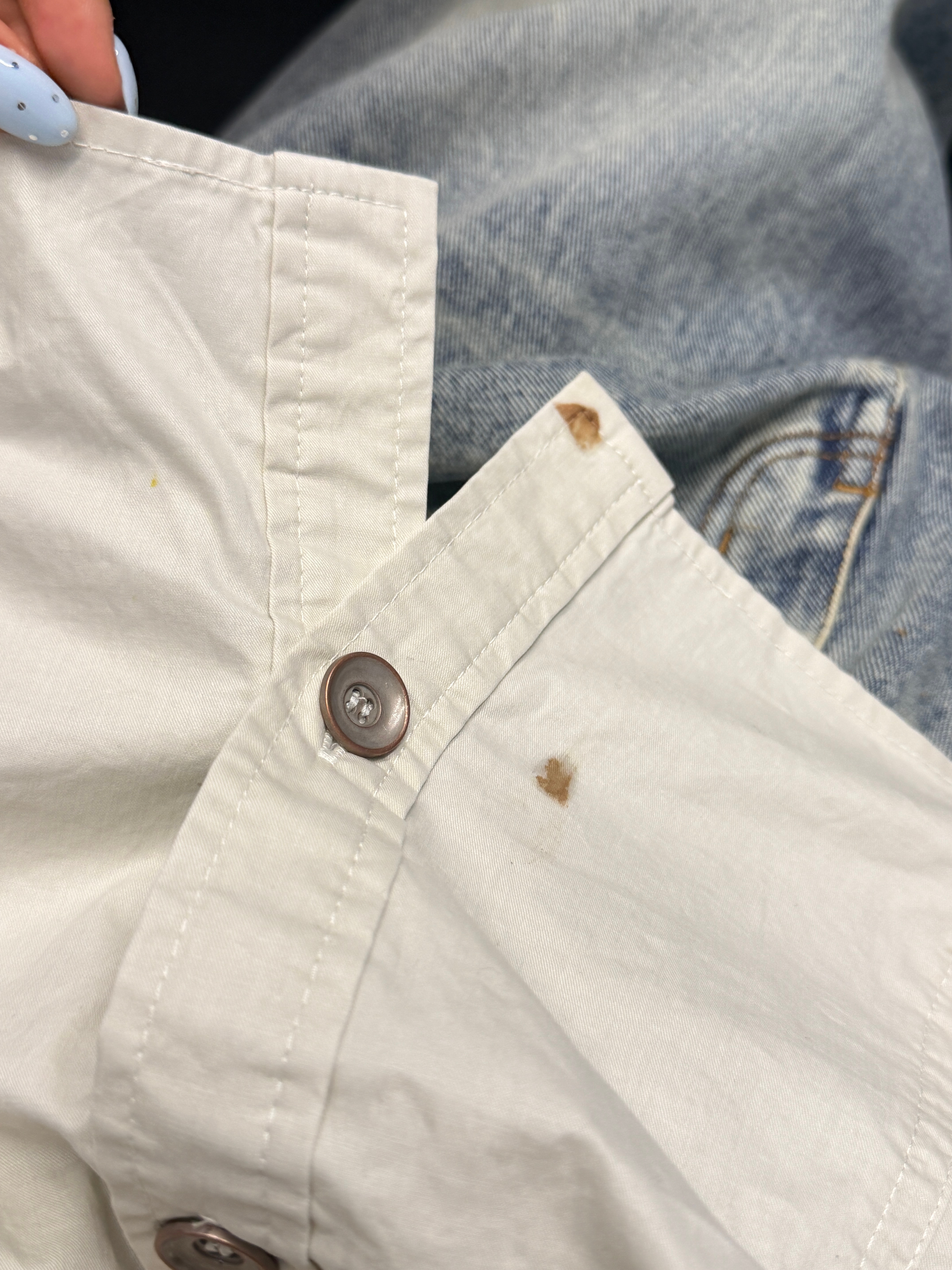 新衣服刚穿上不到半小时