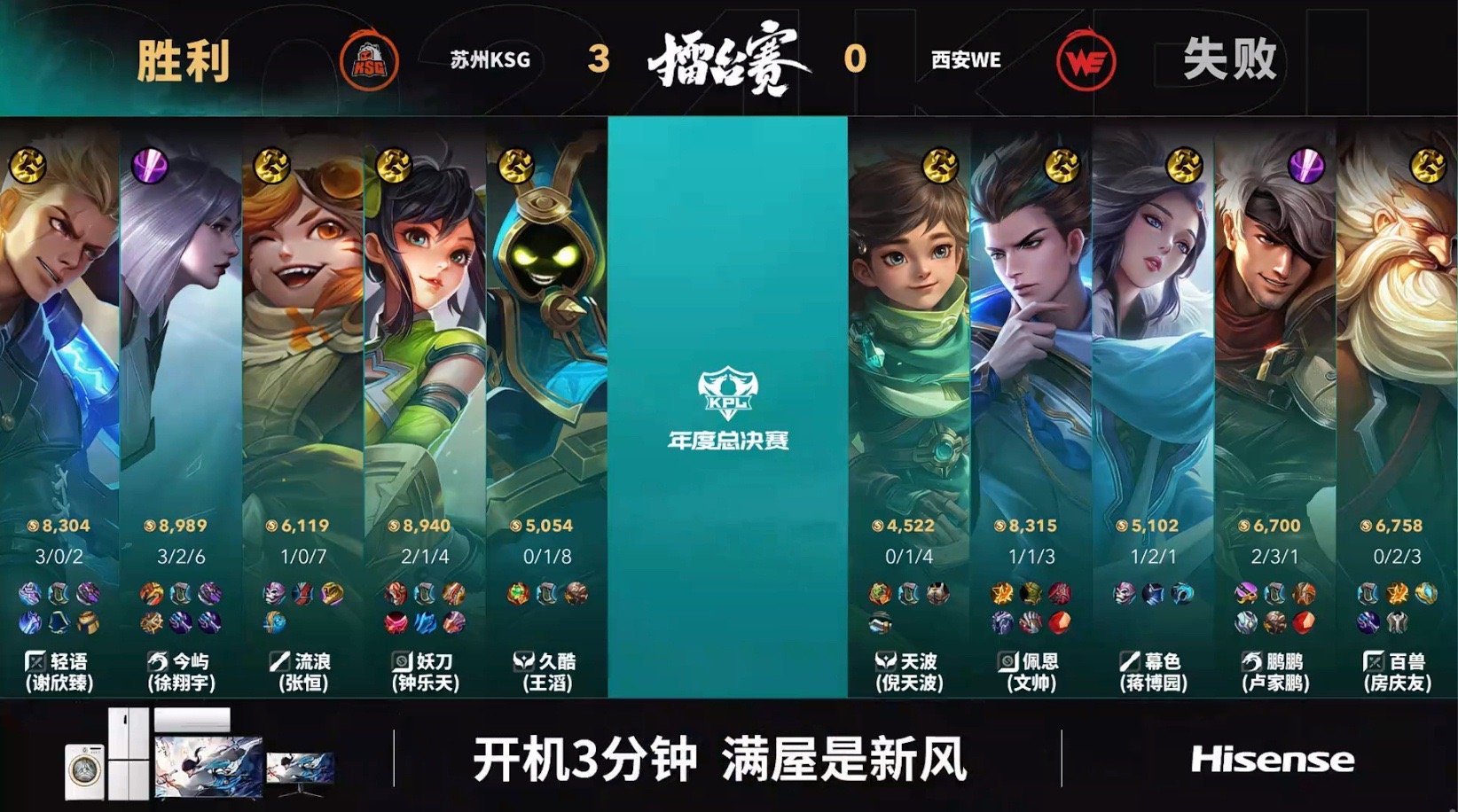 #KSG年总开门红##KSG战胜WE# 镜成功控龙，苏州KSG一换五团灭西安WE