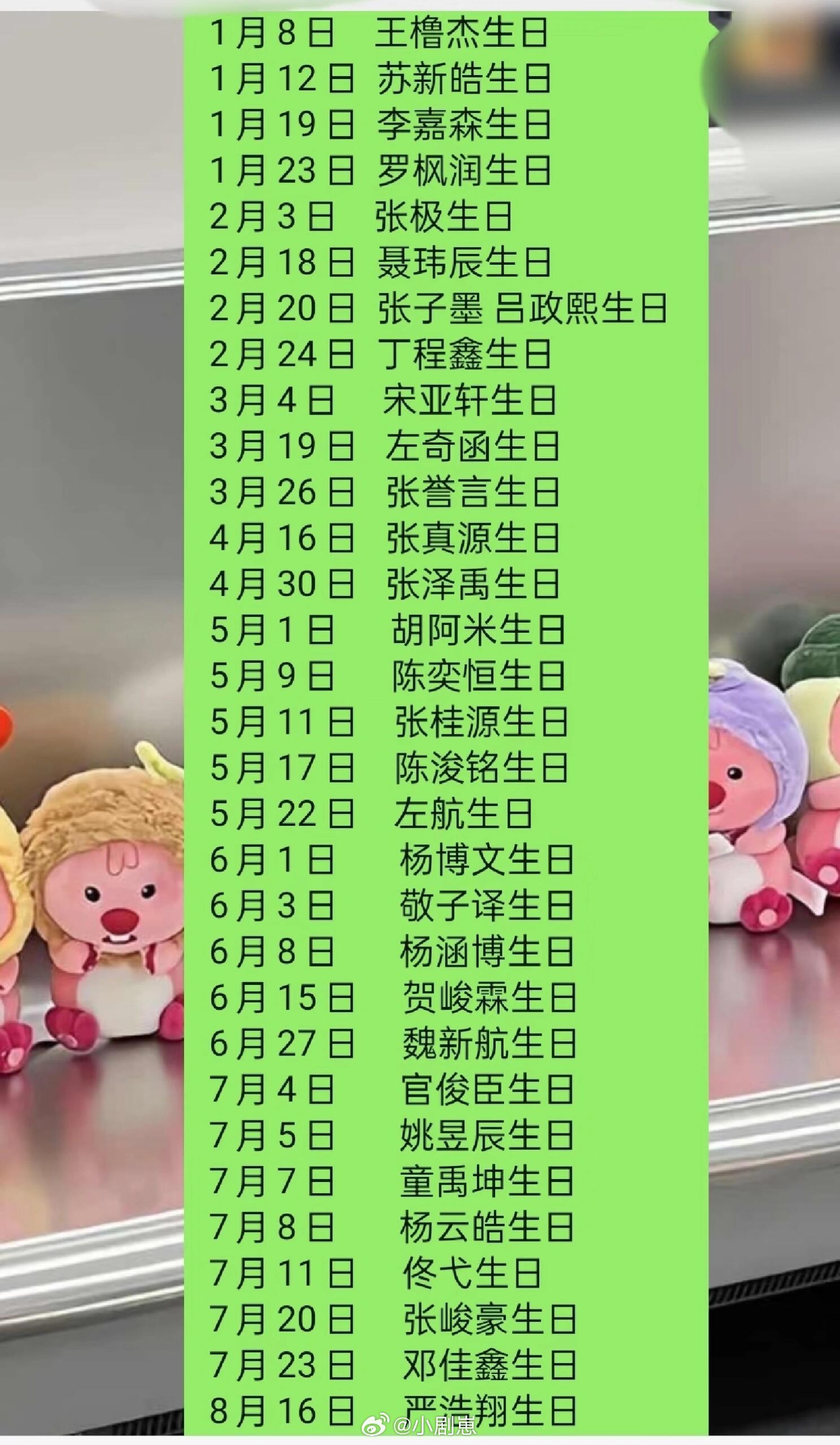 时代峰峻生日表时代峰峻‖ 