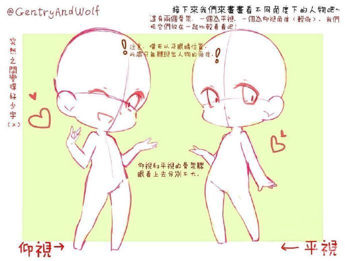绘画参考 Q版人物绘画心得 ​​​