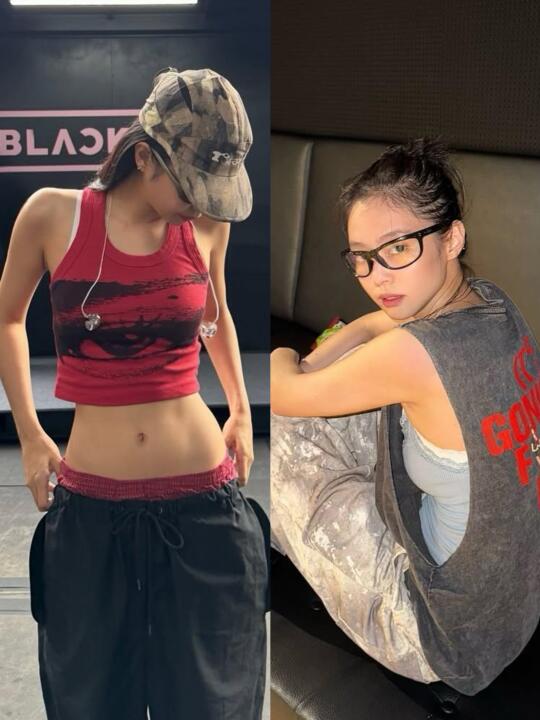 Jennie更新，真的是又辣又会穿！！