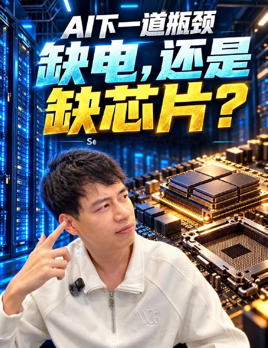 AI发展缺的不再是机房和电，可能缺芯片？
AI发展缺的不再是机房和电，可能缺芯片