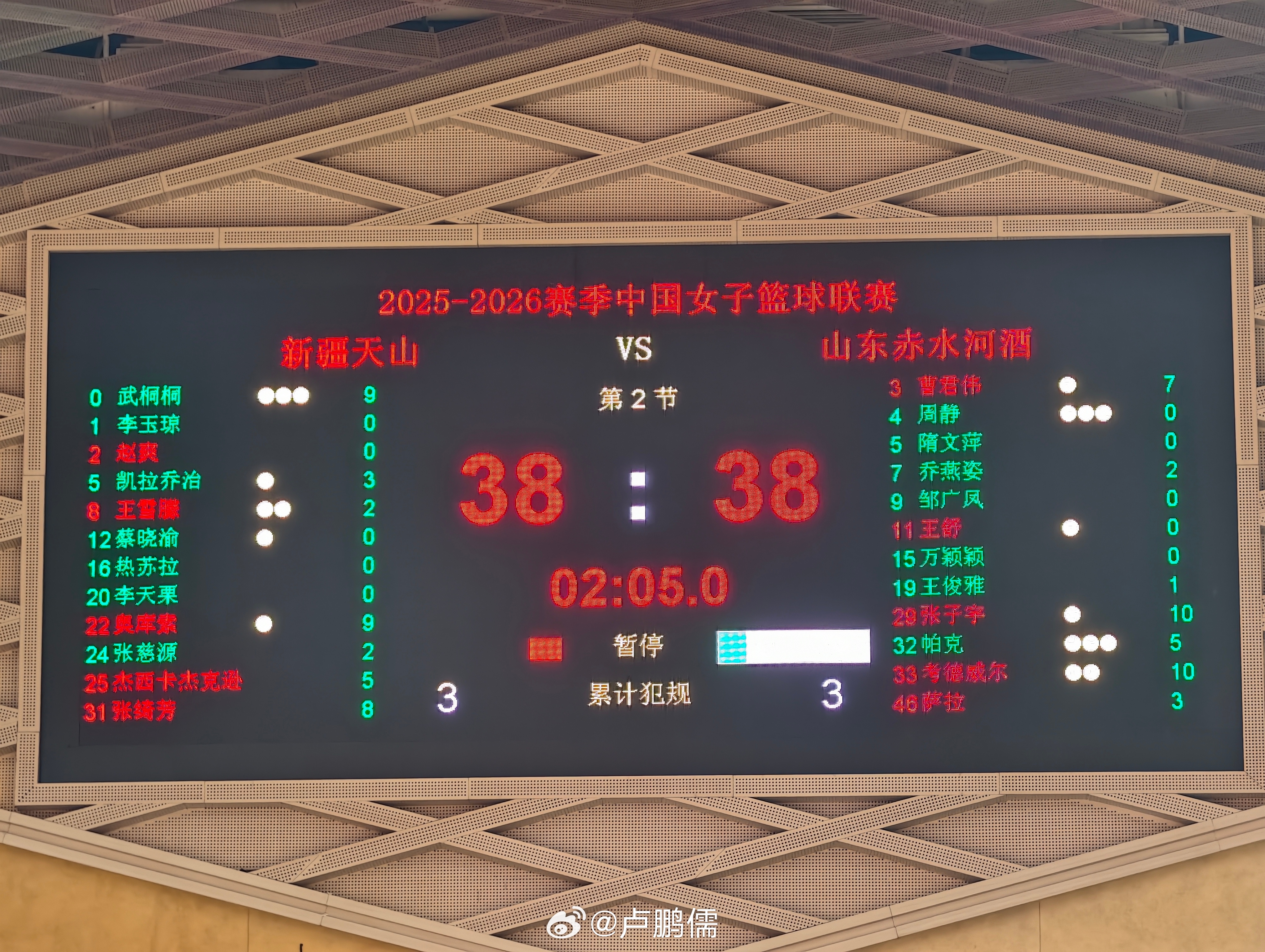 有在女篮现场观赛的鹏友么wcba新疆女篮小卢篮球世界 昌吉