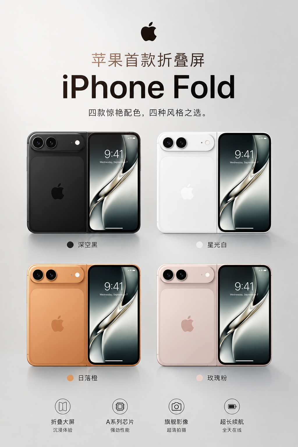 不少人好奇苹果首款折叠屏到底叫什么，最新爆料指向iPhone Duo。Duo这个