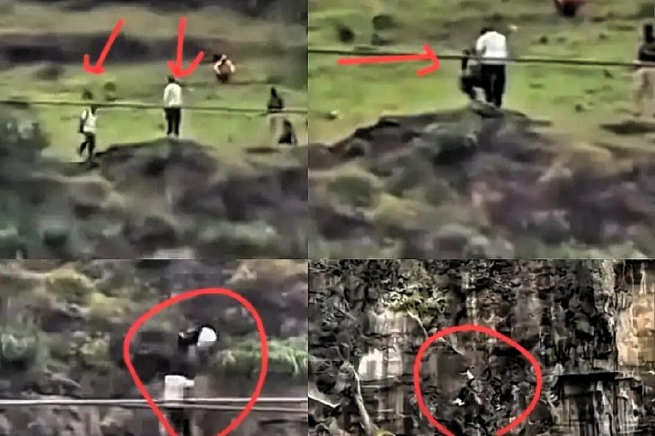 父亲为救儿子双双坠崖，母亲紧跟着跳下，一家三口无一生还！
 
印度一名19岁青年