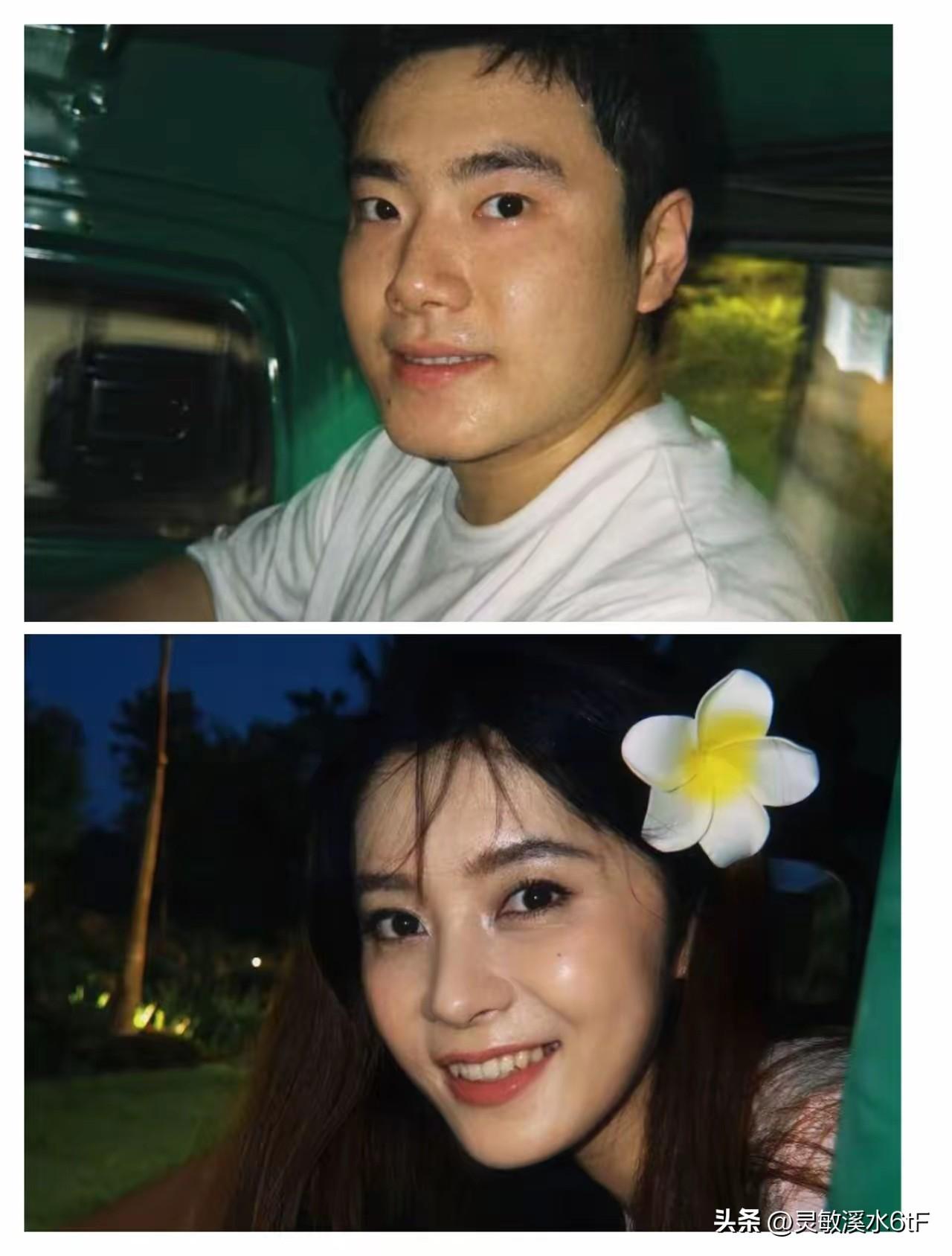 梁靖崑的妻子奚美丽长相清秀颜值很高，气质特别好。
她比梁靖崑大三岁，还是北电毕业