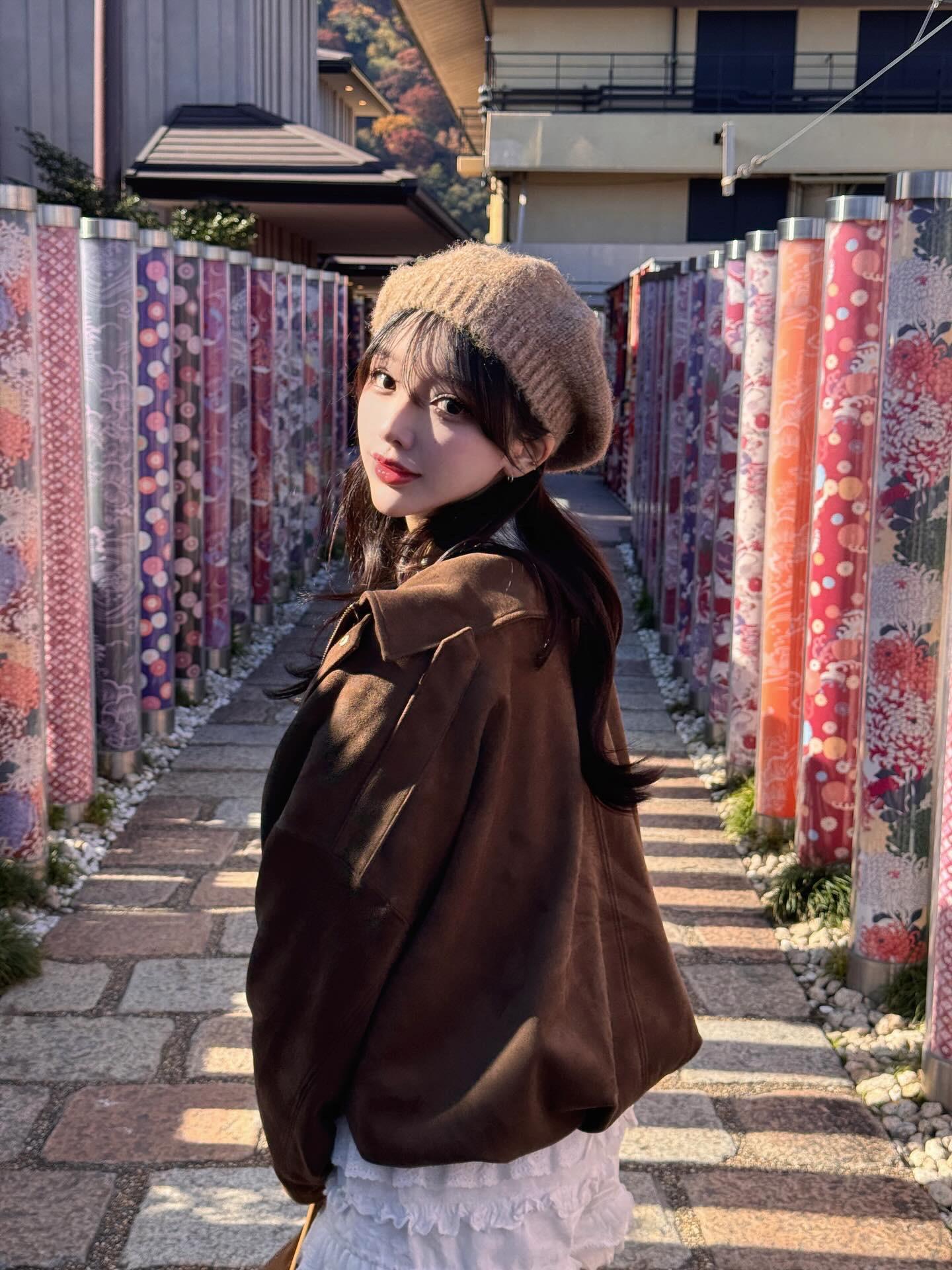 京都day2～岚山 电影村 eva 🍦 🚣 🍁 大家天天开心哟～