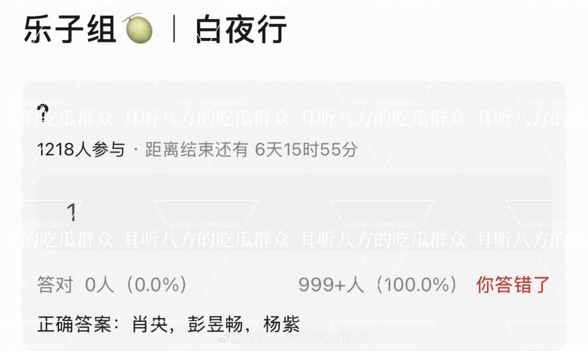 内娱这次是不是可以大胆放心不买版权了[柯基] ​​​