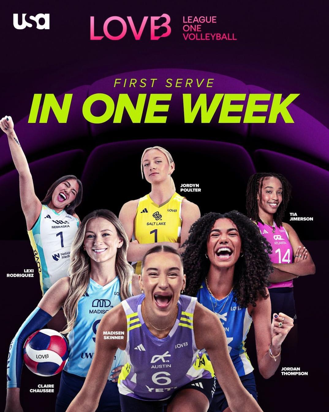 League One Volleyball（美国），倒计时一周了！ 