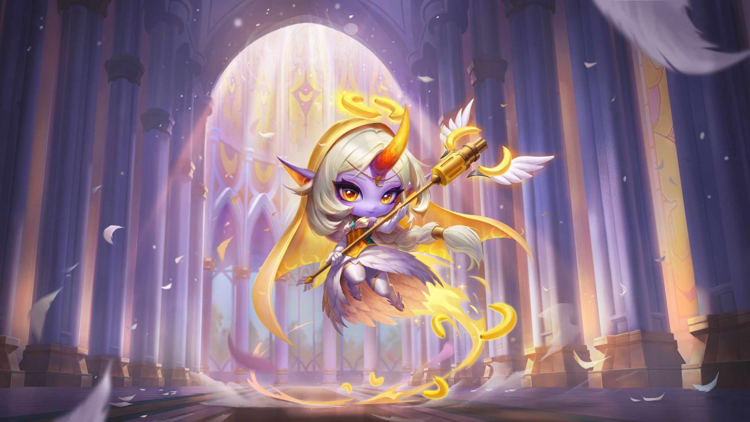 云顶之弈新的小小英雄原画御星魔矢 小小艾希蕉泥座人 小小索拉卡星云 星界狐英雄联