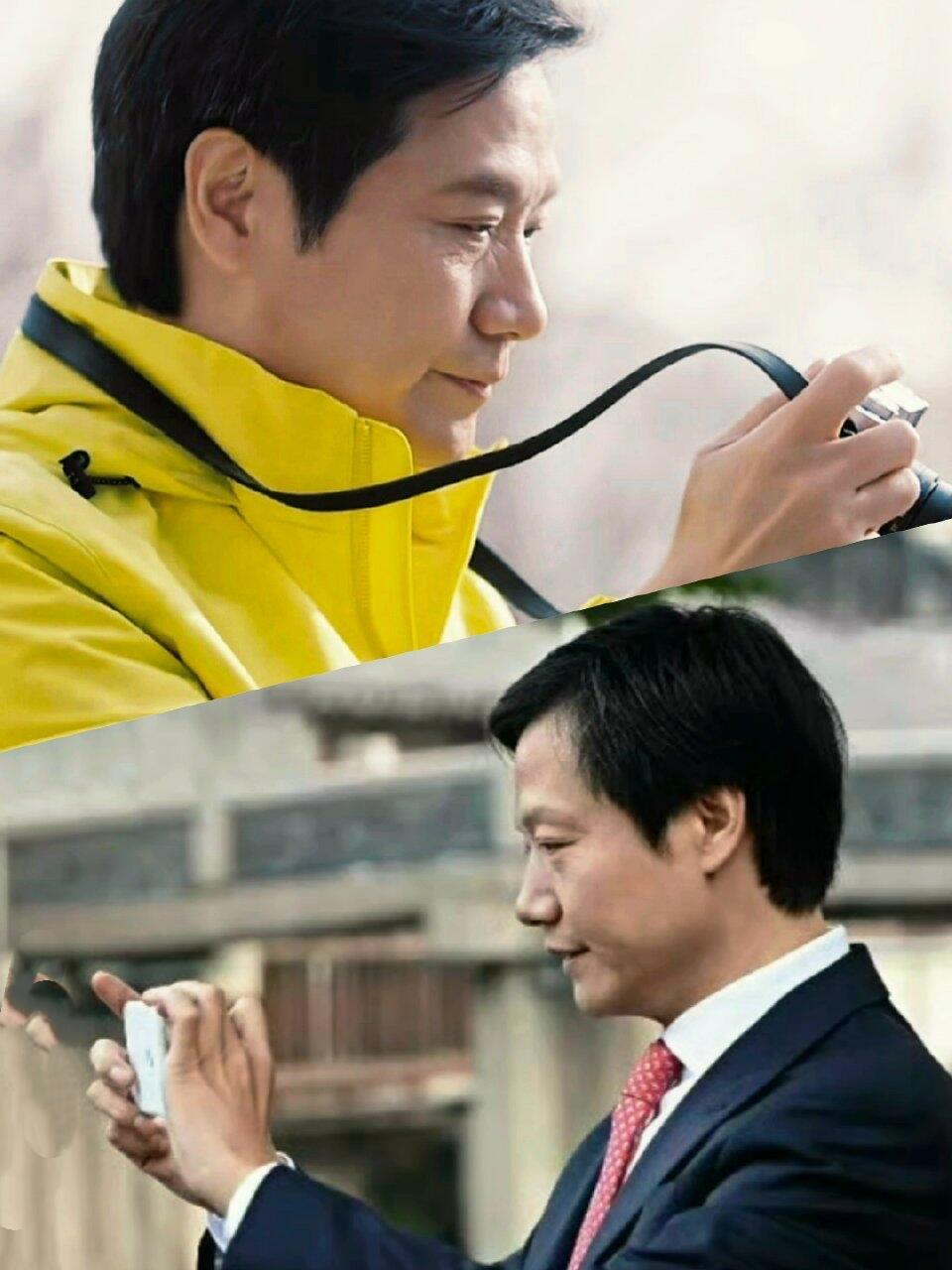 认真拍摄的雷总 