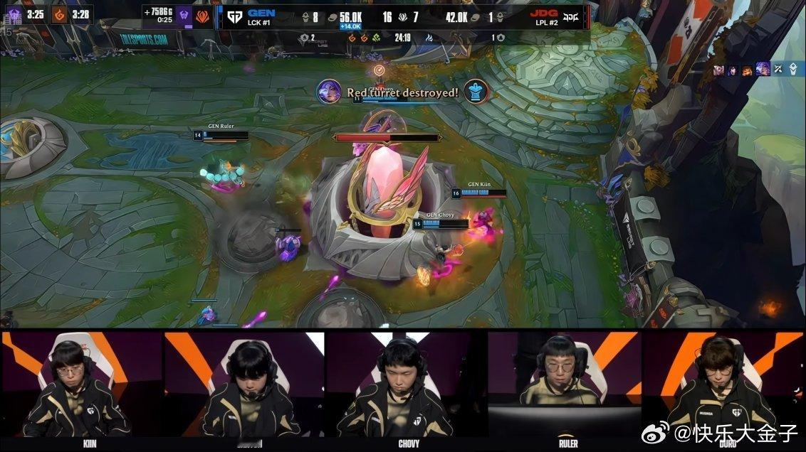 21点开始的比赛，22点23已经2-0已经被虐到没什么情绪了，实力巨大差距，难以