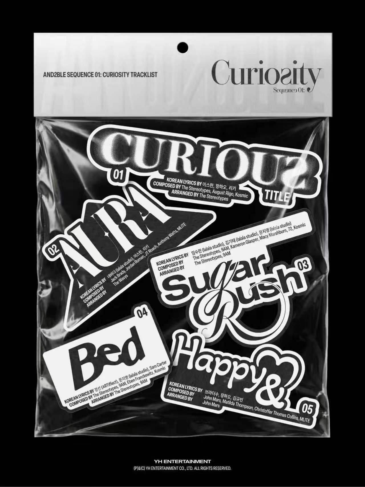 AND2BLE回归歌单公开：主打curious韩文歌词作词有章昊 Ricky收录