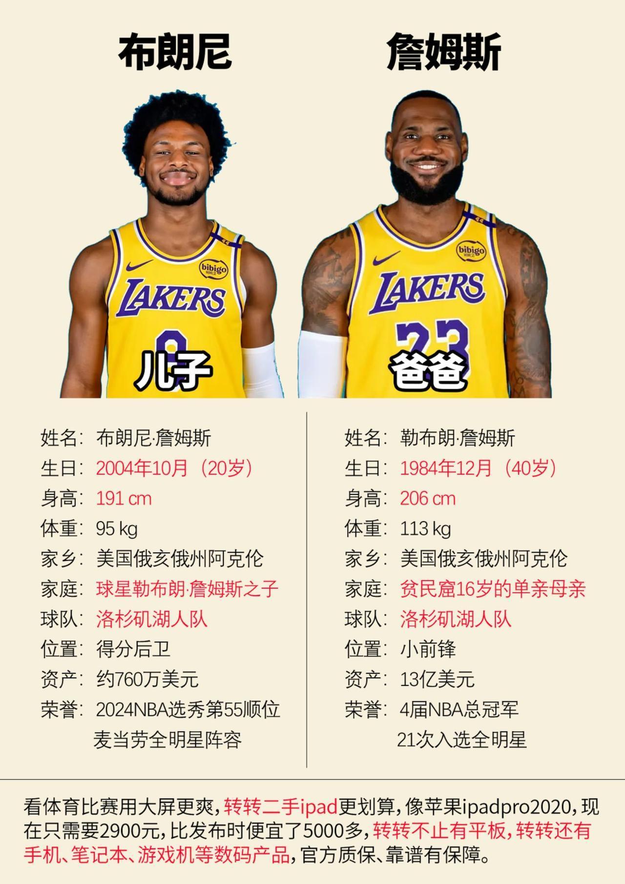 詹姆斯和儿子布朗尼詹姆斯 布朗尼詹姆斯