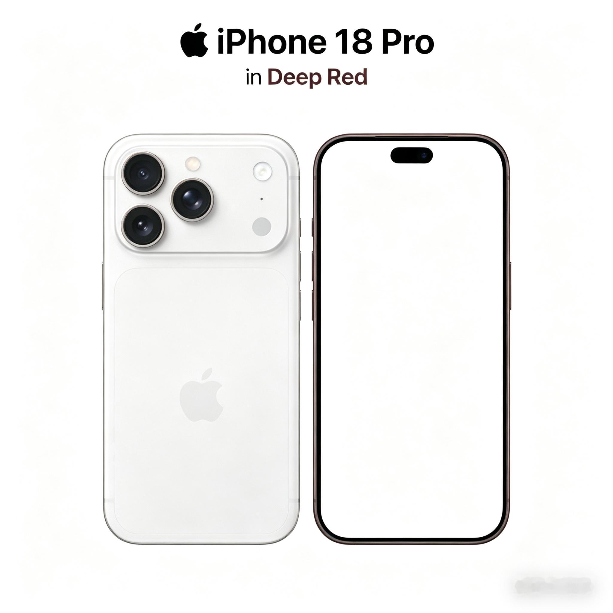 iPhone 18 Pro系列确定有深红色，国内厂商有部分在跟进，不过这倒也正常