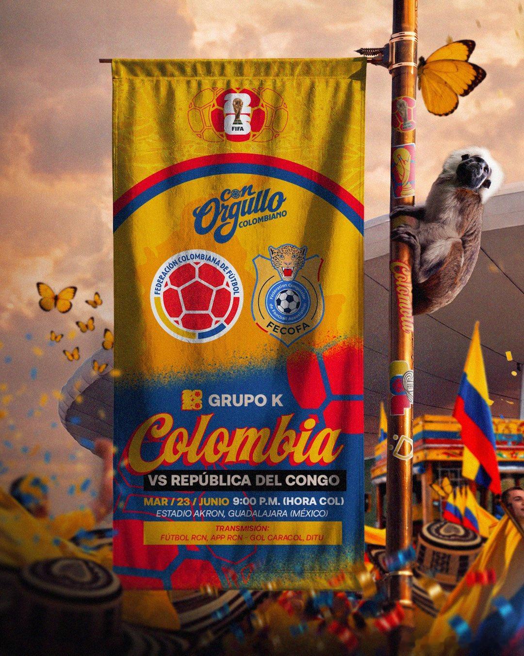 哥伦比亚前场配合默契，刚果防线这场会不会被撕开口子？⚽️048  世界杯 哥伦比