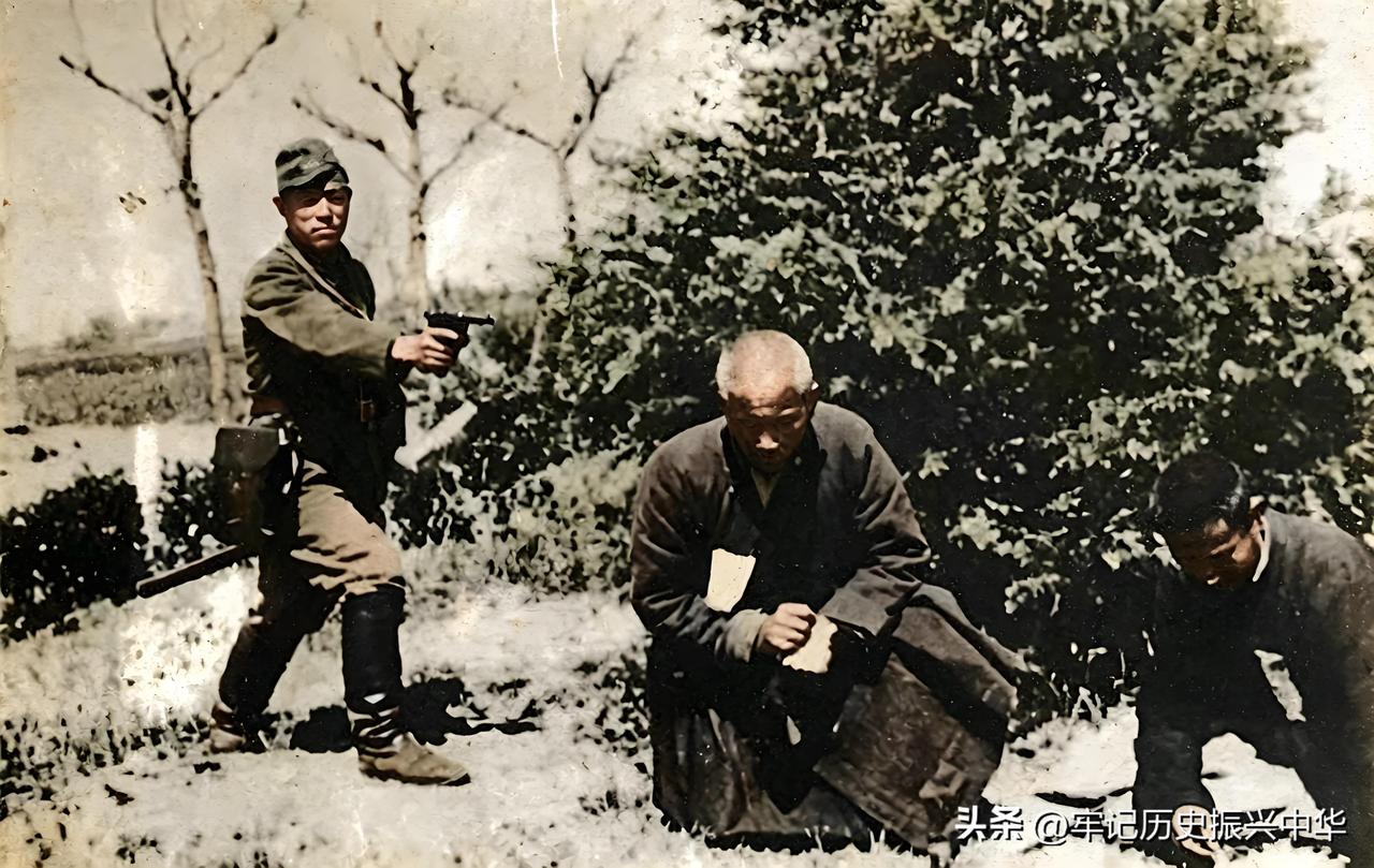 1937年抗战时期，日军在山东青岛一带乡村进行扫荡。
 两名普通百姓被日军抓获，