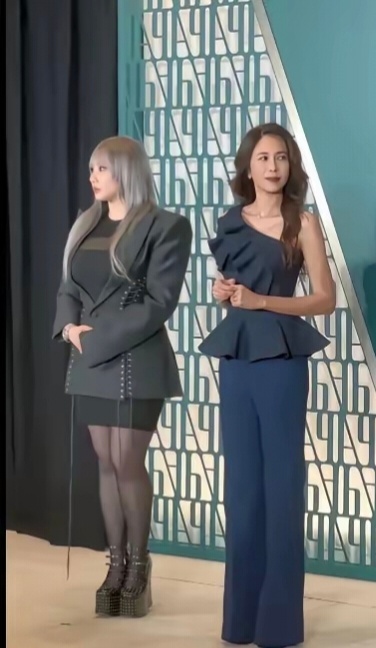 莫文蔚可是出了名的好身材哦，但是我怎么觉得照片里的这个胖女人，比莫文蔚好看呢！难