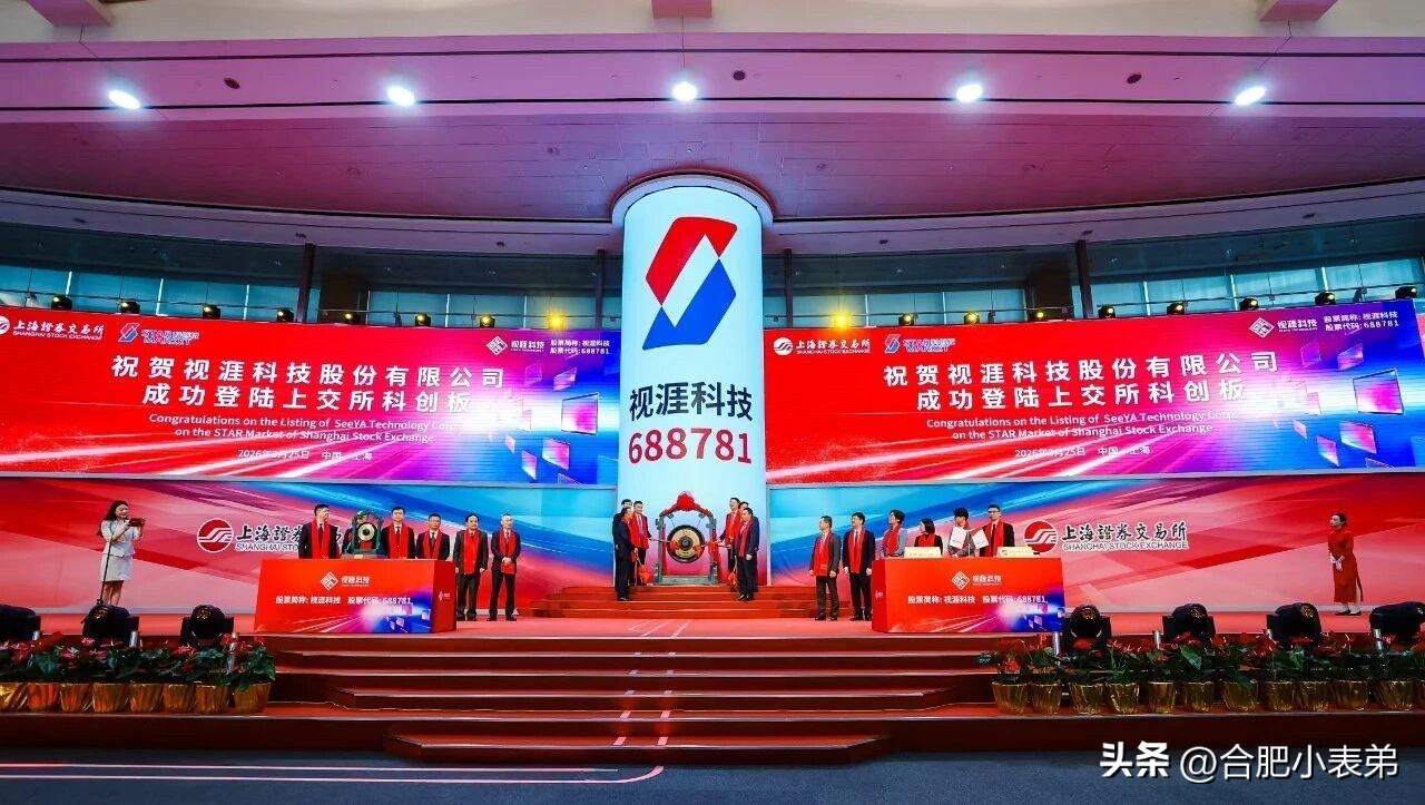 喜报！合肥再添一家上市企业！视涯科技（688781）今日登陆上交所科创板，为20