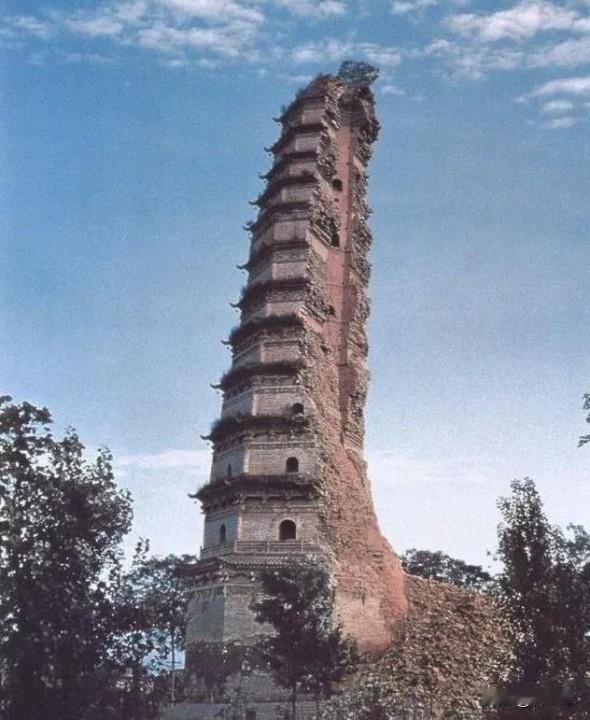 这座半残古塔屹立千年不倒，它的“奇迹”背后藏着怎样的建筑智慧？这座位于河北咸阳的
