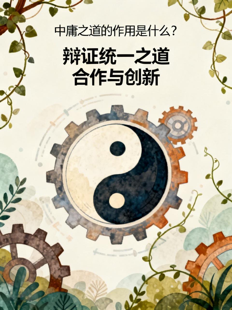 中庸之道的作用是什么?
许多人认为中庸之道是和稀泥，这是对中庸之道的重大误解，实