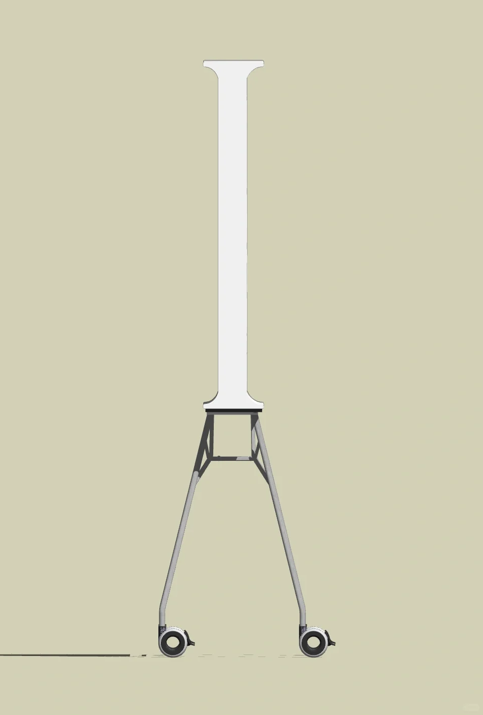 三星画境支架没轮子，我准备搞个带轮支架