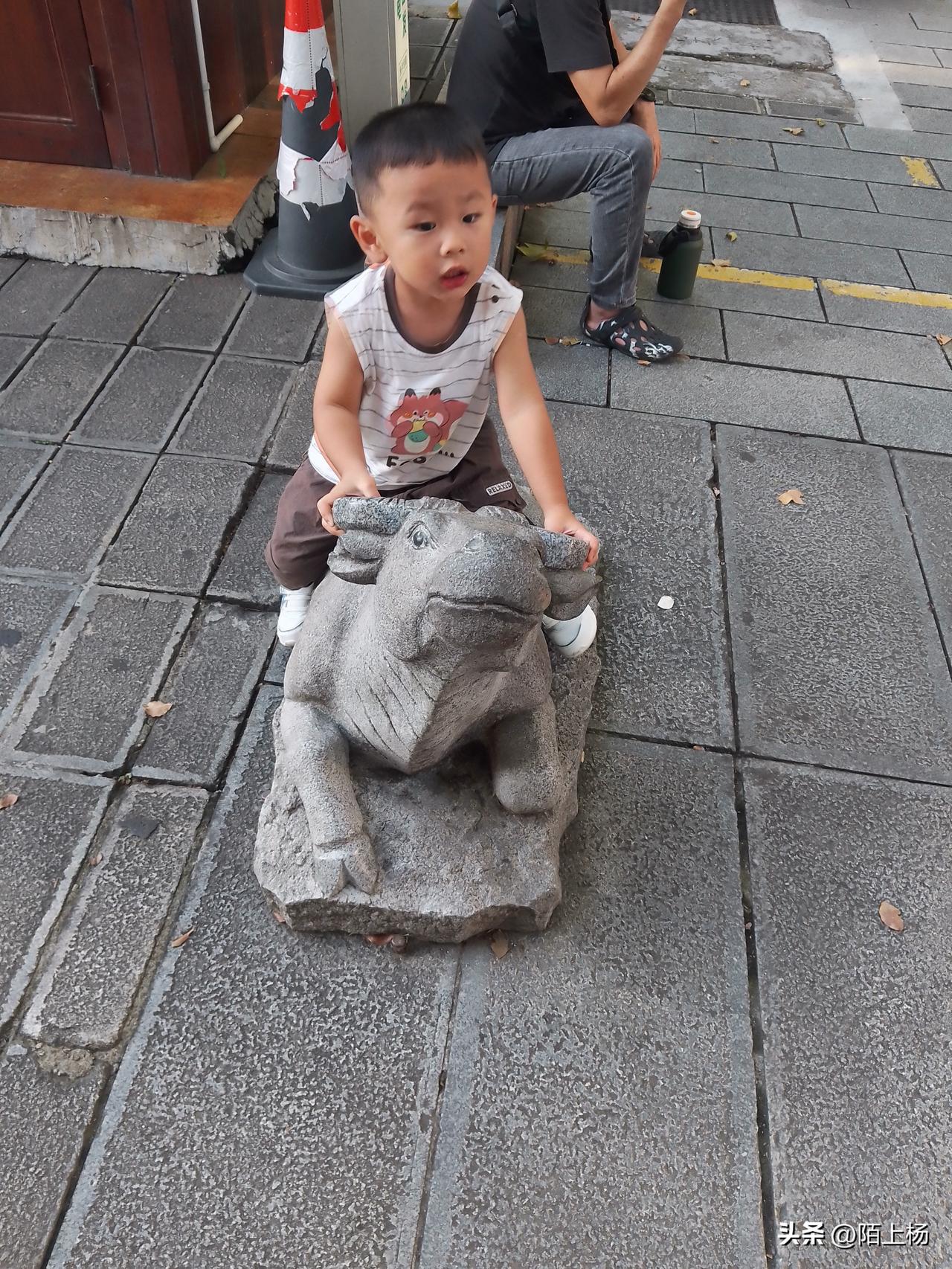 乡里伢子进了城，就像刘姥姥进了大观园！
还是五一去开封旅游带小孙木子到了岳阳的，