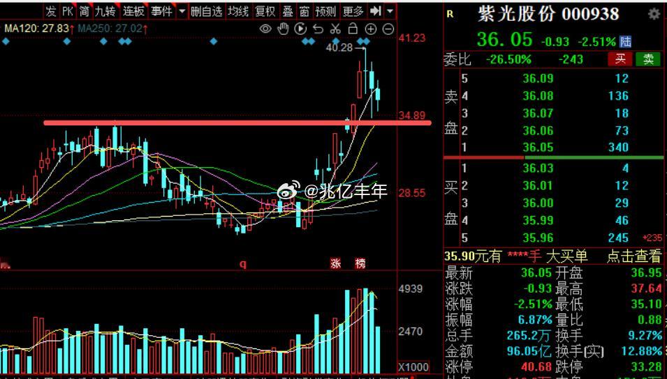 10日线都没到，紫光不知道担心什么a股
