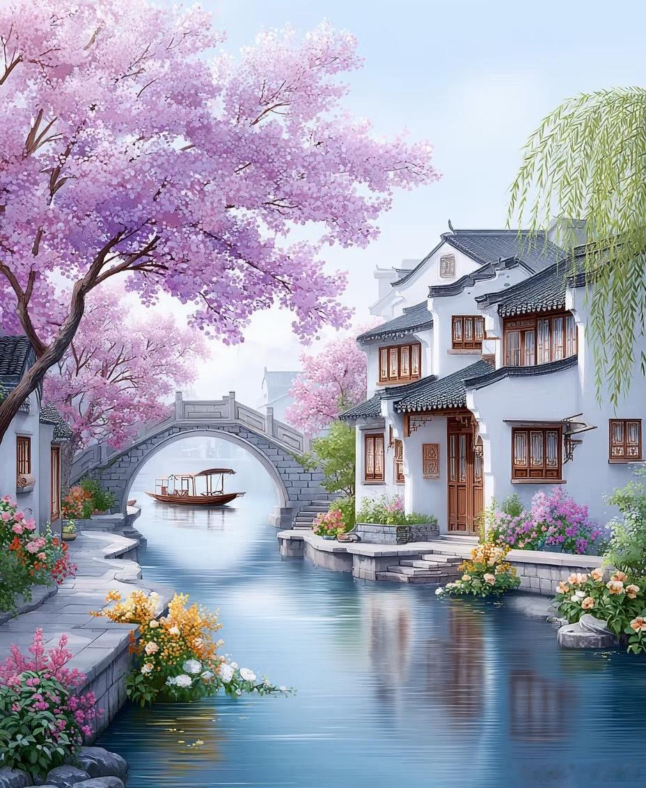 江南的美，是浸在骨子里的清雅，是风雨也吹不散的、墨香般的宁静。 ​​​