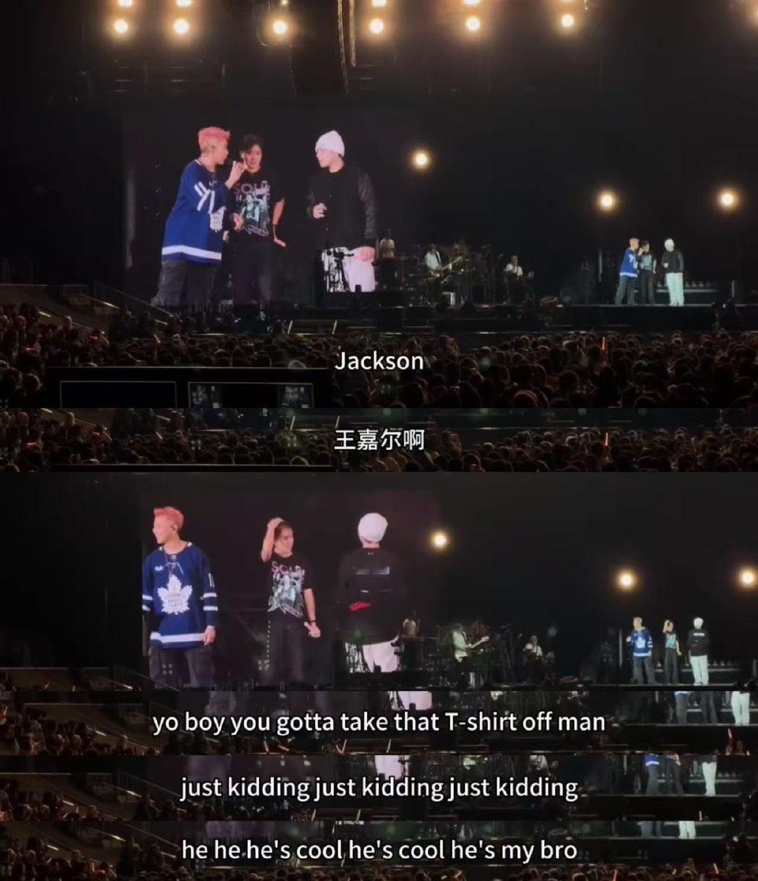 王嘉尔陶喆 莫名的关系网 陶喆演唱会上Team Wang印花超亮眼，隔空叫王嘉尔