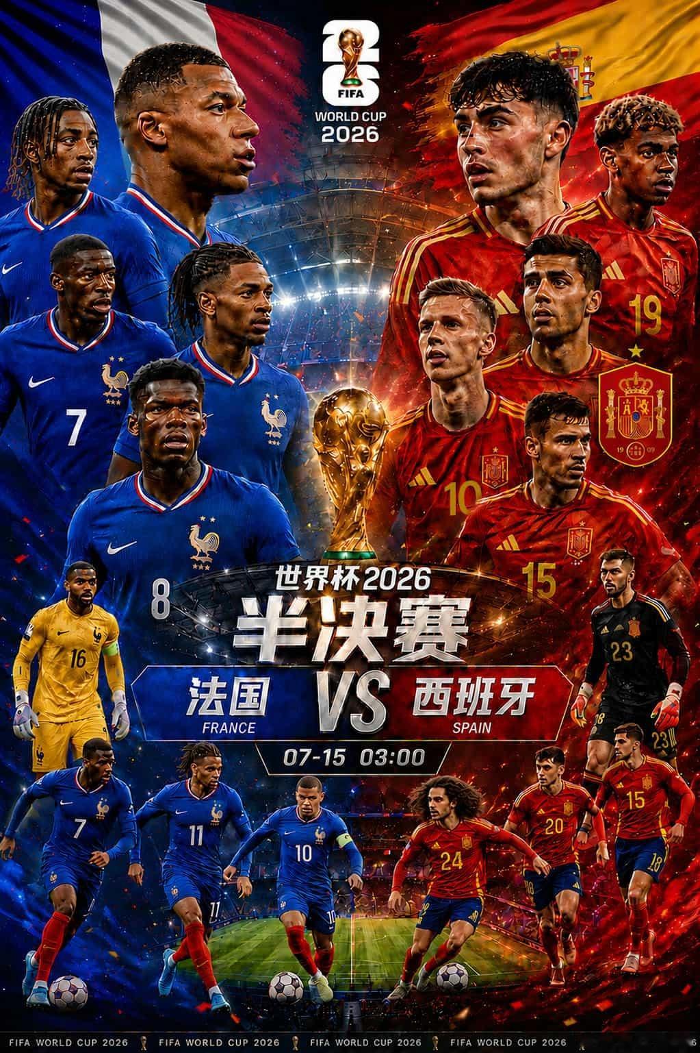 美加墨世界杯 世界杯半决赛前瞻：法国vs西班牙——“事不过三”还是“克星依旧”？