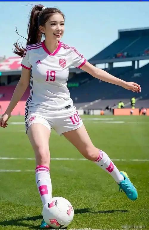 阳光下的足球少女，活力满满！🌞🏆